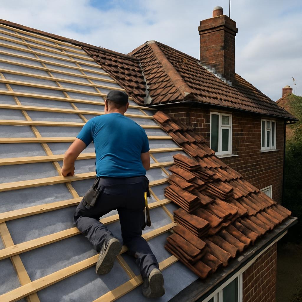 Metal retrofit roofing system installed by PRBGE on a commercial building in Cardiff to cut kW energy bills